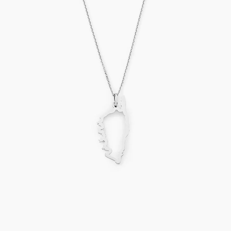 Online Histoire d'Or Pendentif Corsica or blanc