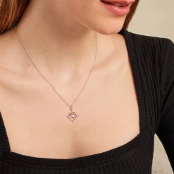 Outlet Histoire d'Or Pendentif Dajo or blanc