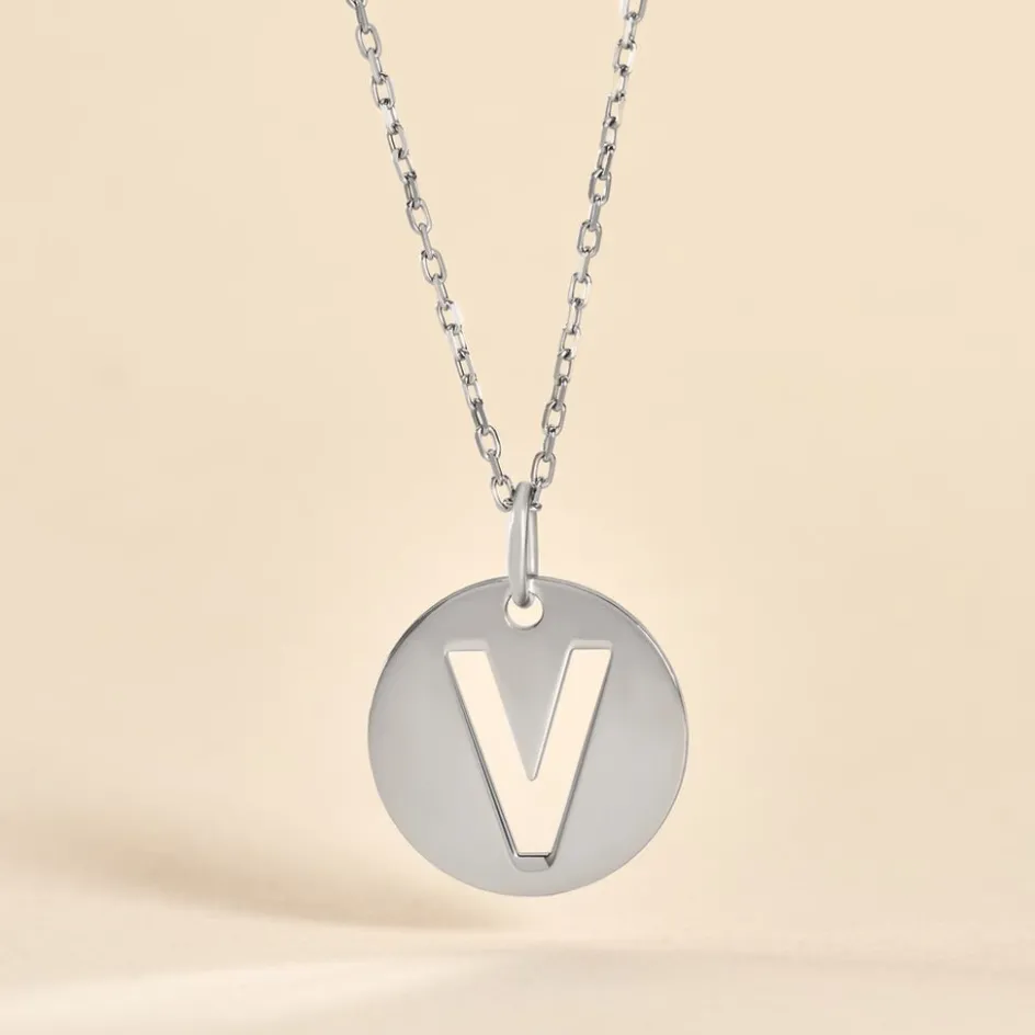 Outlet Histoire d'Or Pendentif Elio V Argent Blanc