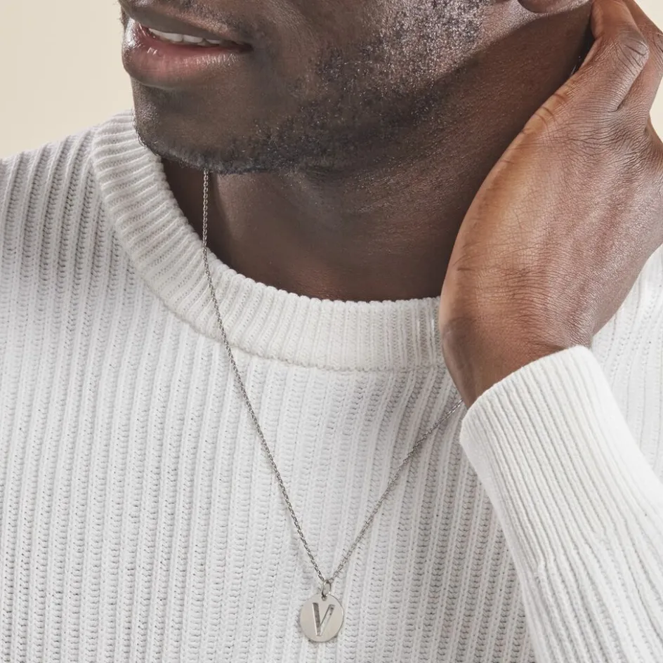 Outlet Histoire d'Or Pendentif Elio V Argent Blanc