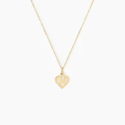 Best Histoire d'Or Pendentif Eudocie Coeur Lettre Or Jaune