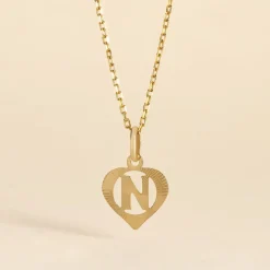 Best Histoire d'Or Pendentif Eudocie Coeur Lettre Or Jaune