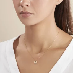 Best Histoire d'Or Pendentif Eudocie Coeur Lettre Or Jaune