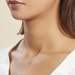 Clearance Histoire d'Or Pendentif Eudocie Coeur Lettre Or Jaune