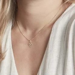 Sale Histoire d'Or Pendentif Eudocie Coeur Lettre Or Jaune