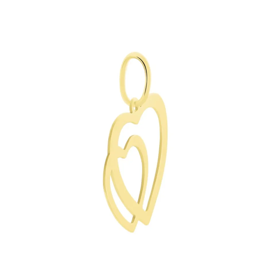 Outlet Histoire d'Or Pendentif Eudocie Coeurs Lisses Or Jaune