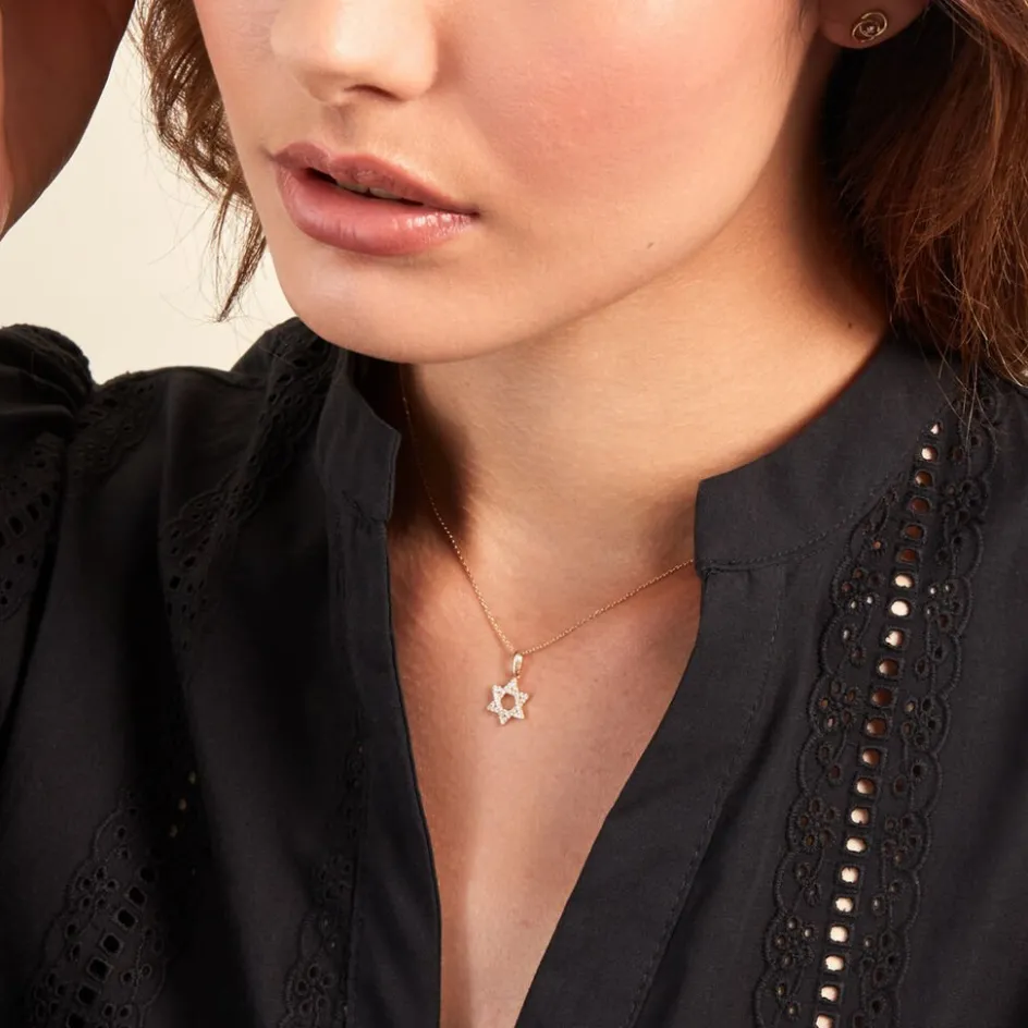 Outlet Histoire d'Or Pendentif Faye Or Jaune Oxyde De Zirconium