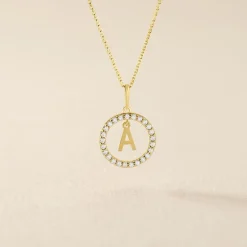 Best Histoire d'Or Pendentif Gabe Or Jaune Oxyde De Zirconium