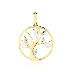 Histoire d'Or Pendentif Godolieba De Zirconium or jaune oxyde