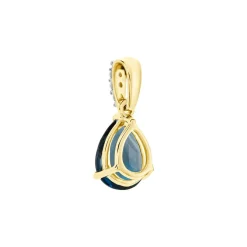 Discount Histoire d'Or Pendentif Gorgel Or Jaune Topaze Oxyde De Zirconium or jaune topaze bleu london