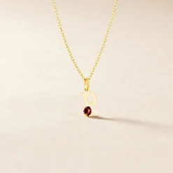 Best Histoire d'Or Pendentif Helidie Coccinelle Lettre Or Jaune