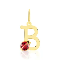 Sale Histoire d'Or Pendentif Helidie Coccinelle Lettre Or Jaune