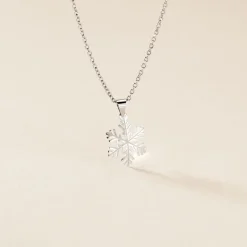 New Histoire d'Or Pendentif Herbertine Flocon Or Blanc