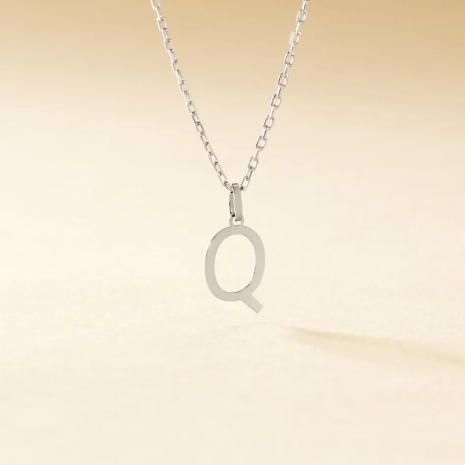 Clearance Histoire d'Or Pendentif Ionia Lettre or blanc