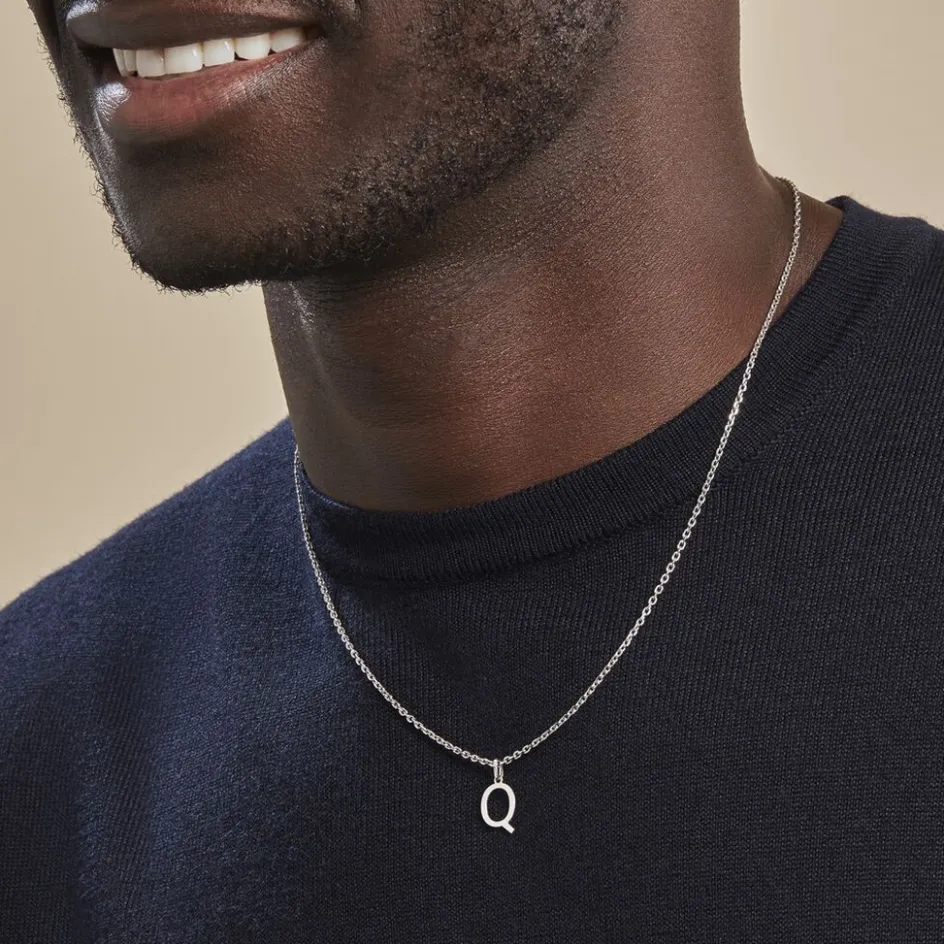 Clearance Histoire d'Or Pendentif Ionia Lettre or blanc