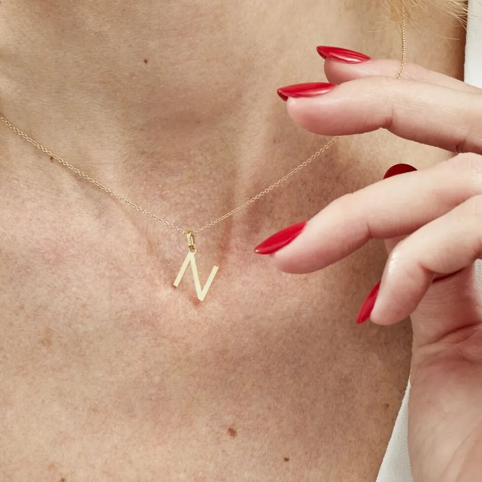 Outlet Histoire d'Or Pendentif Ionia Lettre or jaune