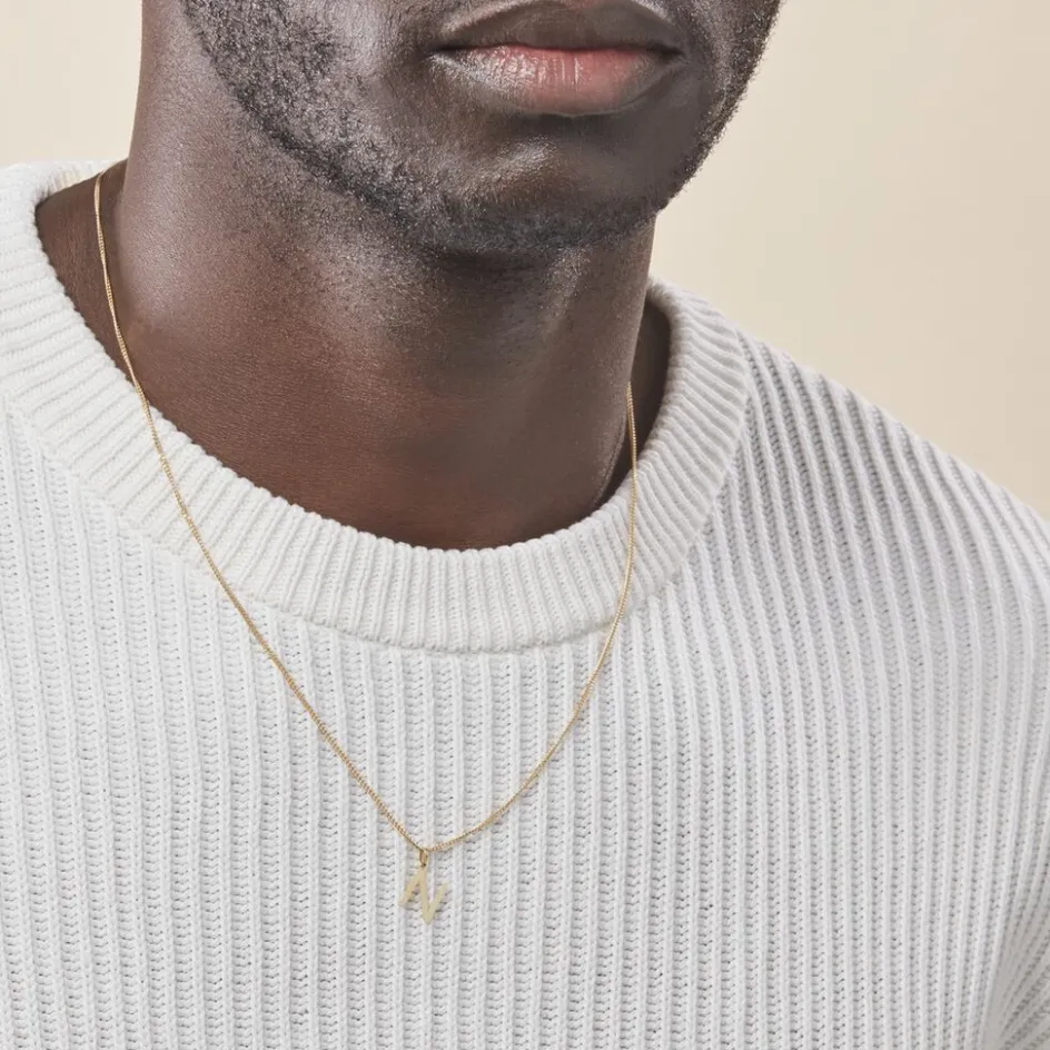 Outlet Histoire d'Or Pendentif Ionia Lettre or jaune