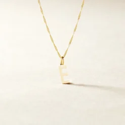 Clearance Histoire d'Or Pendentif Ionia Lettre or jaune