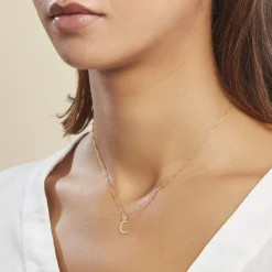 Histoire d'Or Pendentif Ionia Lettre or jaune