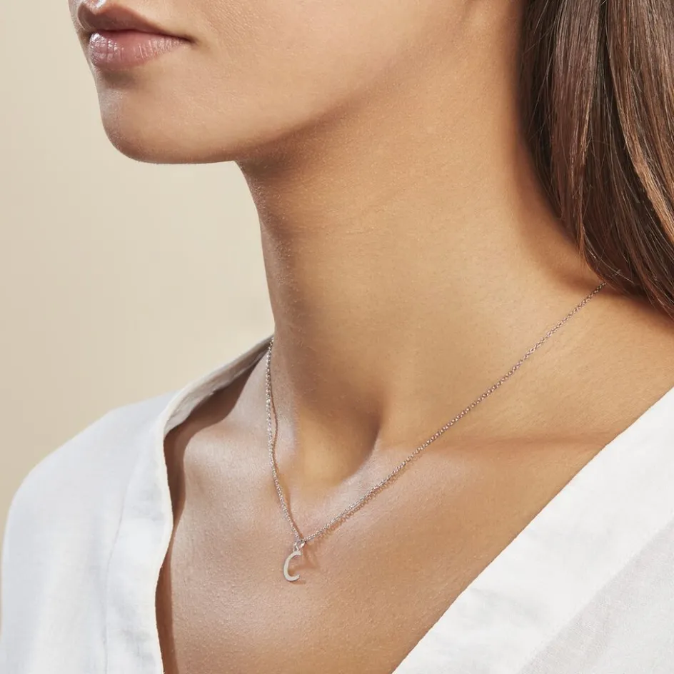 Best Histoire d'Or Pendentif Ionia Lettre or blanc