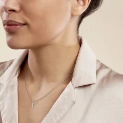 Best Histoire d'Or Pendentif Ionia Lettre or blanc