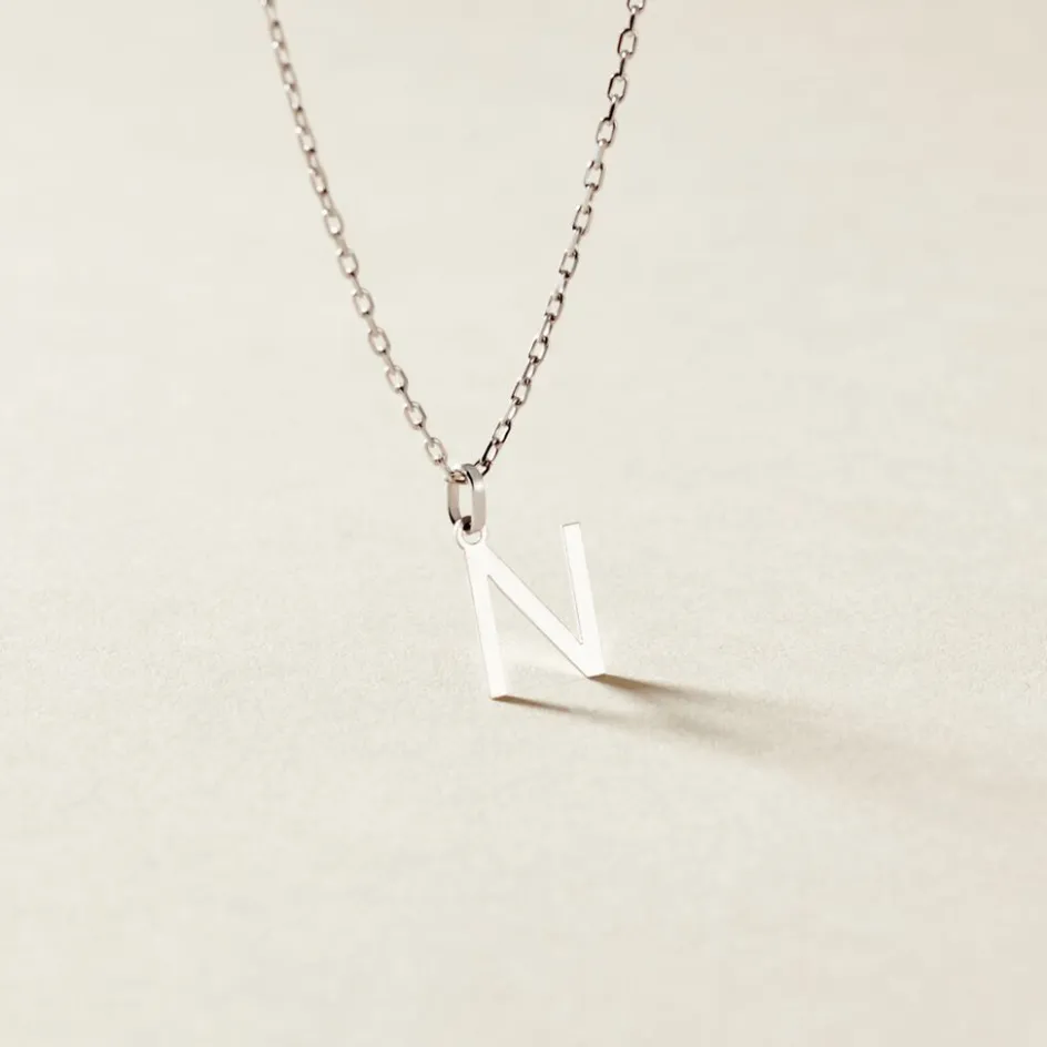 Online Histoire d'Or Pendentif Ionia Lettre or blanc