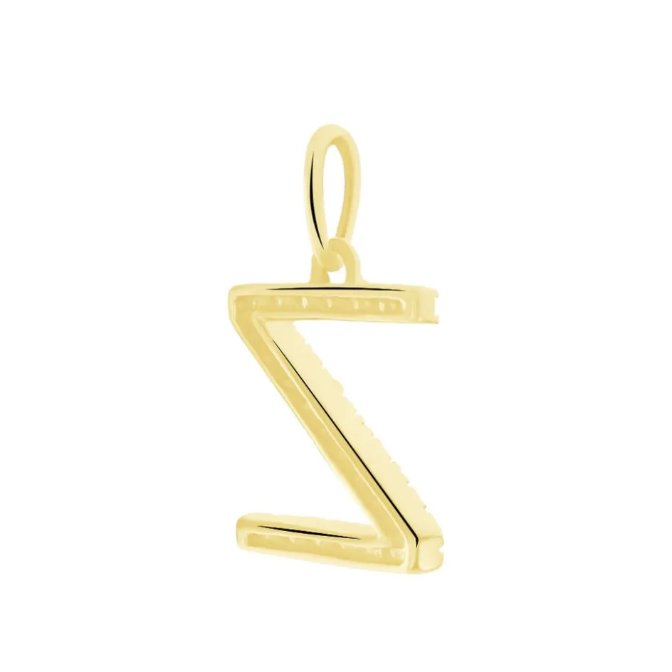 Outlet Histoire d'Or Pendentif Lettre Z Or Jaune Oxyde