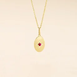 Hot Histoire d'Or Pendentif Melchior or jaune rubis
