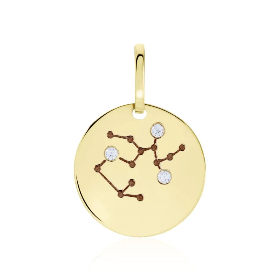 Sale Histoire d'Or Pendentif Or Jaune Astraea Oxyde De Zirconium