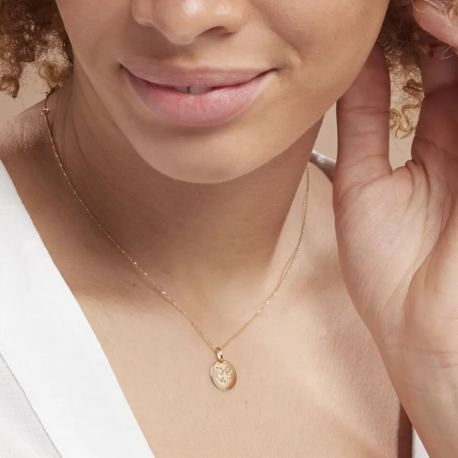 Sale Histoire d'Or Pendentif Or Jaune Astraea Oxyde De Zirconium