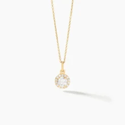 Outlet Histoire d'Or Pendentif Seghira Or Jaune Oxyde De Zirconium