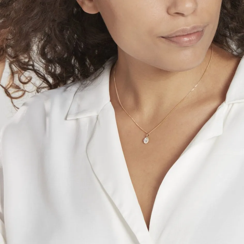 Outlet Histoire d'Or Pendentif Seghira Or Jaune Oxyde De Zirconium