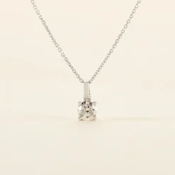 Outlet Histoire d'Or Pendentif Solitaire Aphrodite or blanc diamant