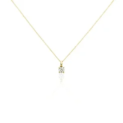 Sale Histoire d'Or Pendentif Solitaire Aphrodite or jaune diamant