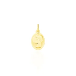 Outlet Histoire d'Or Pendentif Vierge Ovale Or Jaune