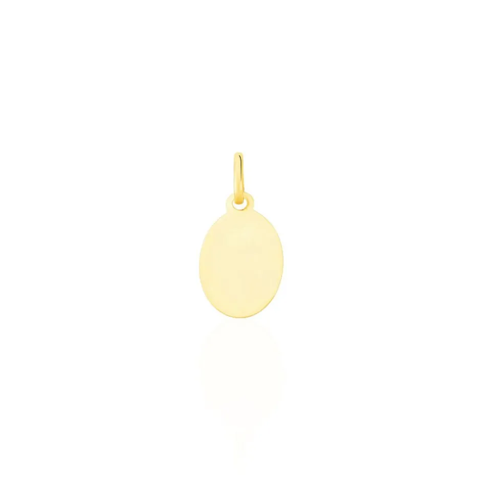 Outlet Histoire d'Or Pendentif Vierge Ovale Or Jaune