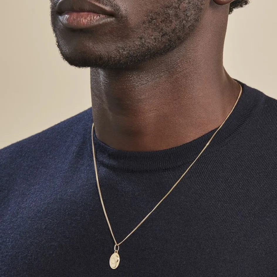 Outlet Histoire d'Or Pendentif Vierge Ovale Or Jaune