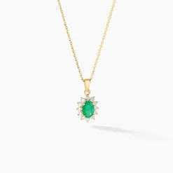 Best Histoire d'Or Pendentif Vladimir Diamants or jaune emeraude