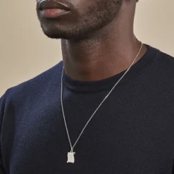 Best Histoire d'Or Pendentif Zodiaque Parchemin Argent Blanc