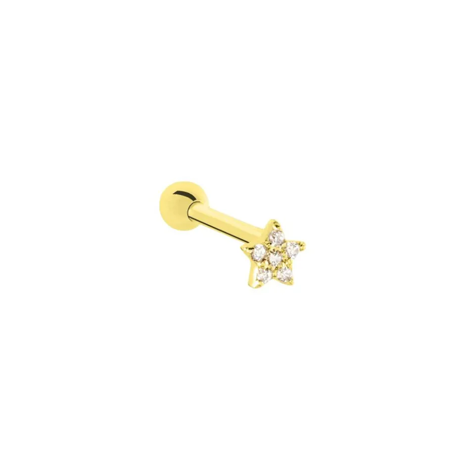 Best Histoire d'Or Piercing Alchemille Or Jaune Oxyde