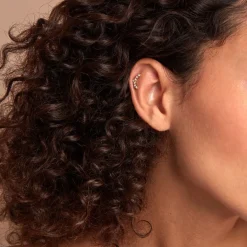 Best Histoire d'Or Piercing D'hélix Annecy Acier Jaune Cristal