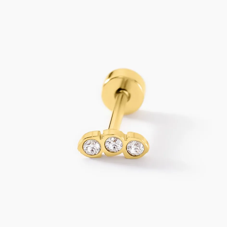 Outlet Histoire d'Or Piercing Pirias De Zirconium acier jaune oxyde