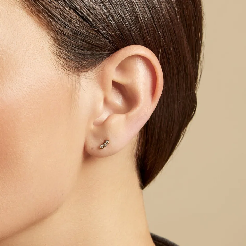 Outlet Histoire d'Or Piercing Pirias De Zirconium acier jaune oxyde