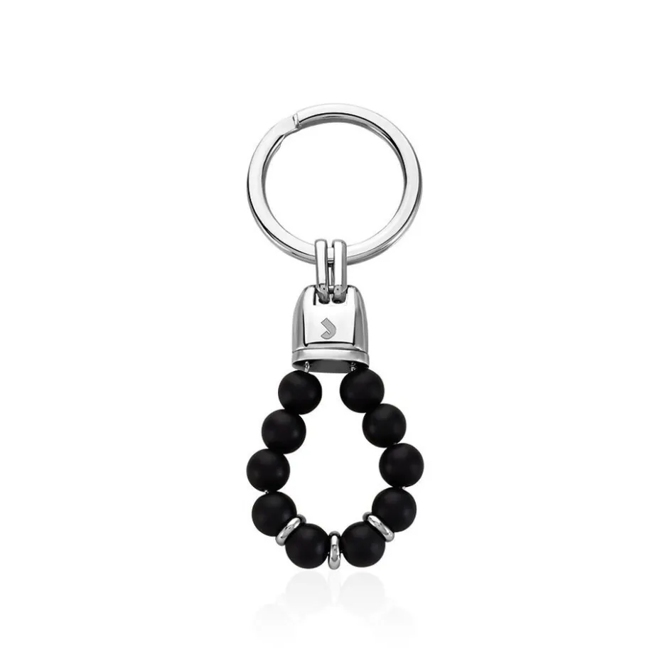 Clearance JOURDAN Porte Clefs Acier Gris Onyx acier gris onyx noir