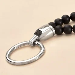 Clearance JOURDAN Porte Clefs Acier Gris Onyx acier gris onyx noir