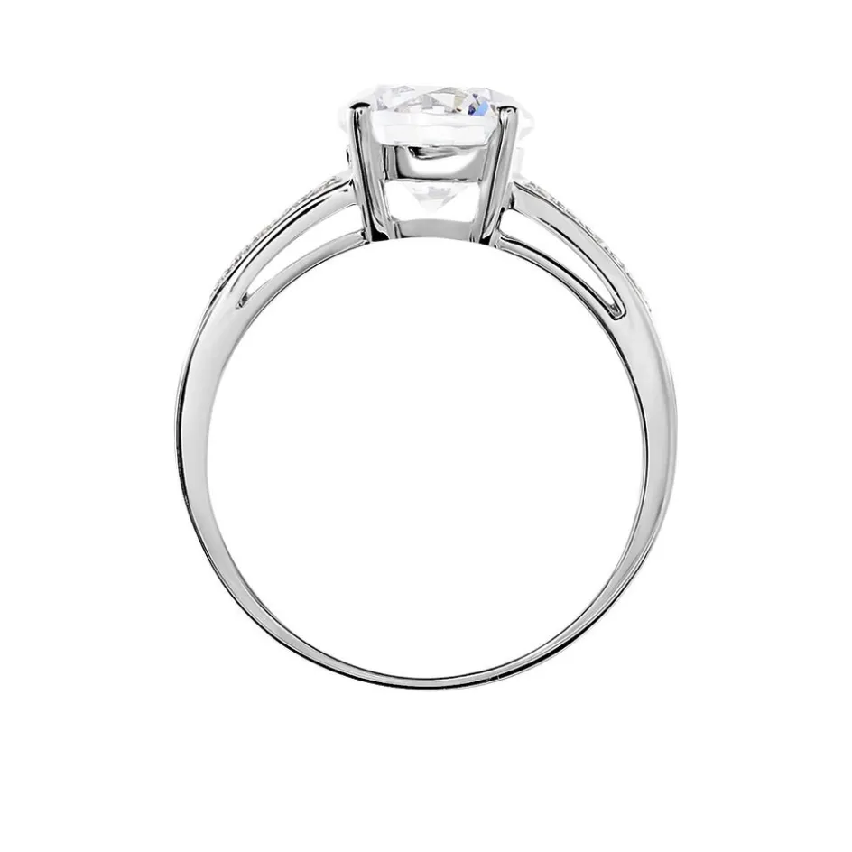 Histoire d'Or Solitaire De Zirconium* Bagues|Bagues Avec Pierre