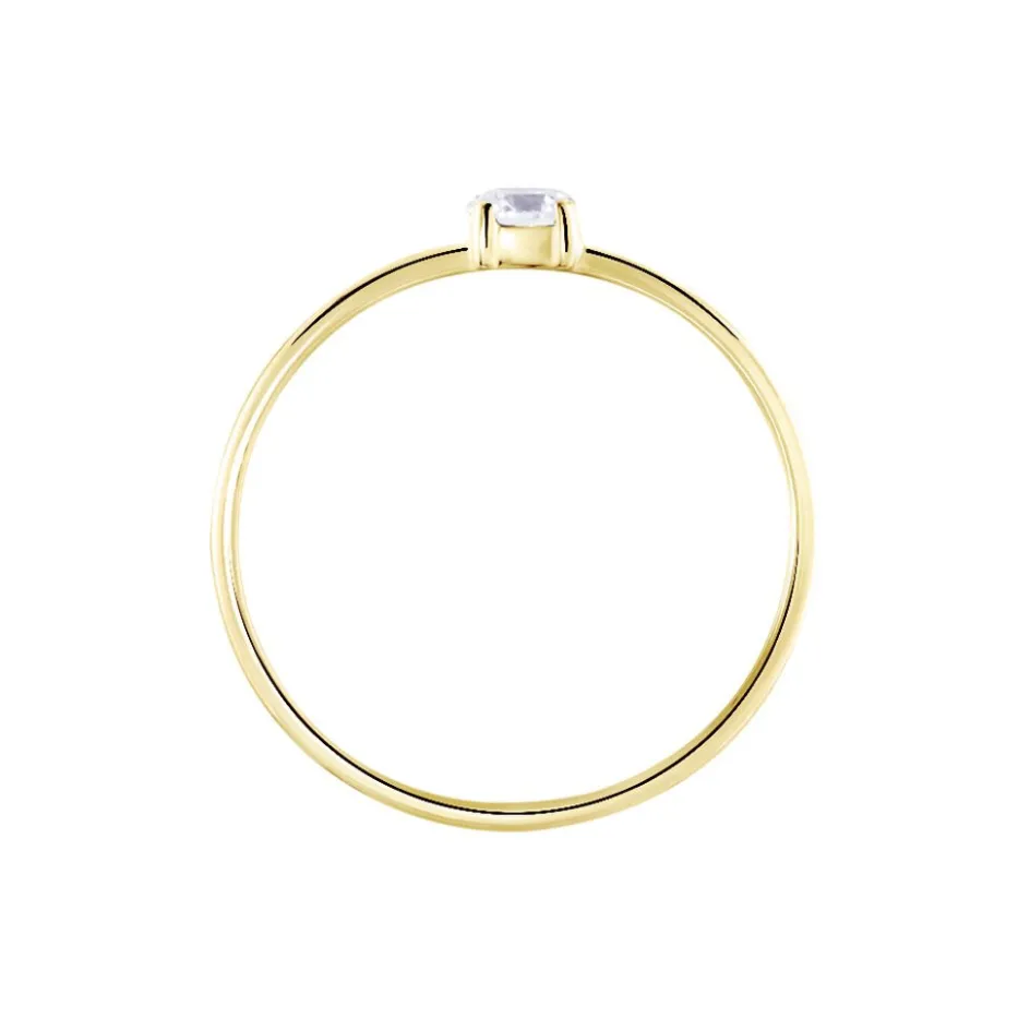 Best Histoire d'Or Solitaire Or Jaune Philys Oxyde De Zirconium