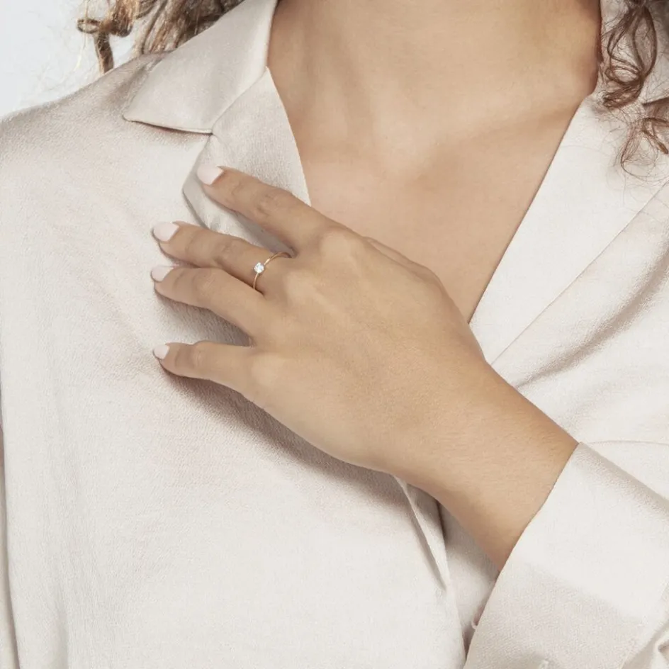 Best Histoire d'Or Solitaire Or Jaune Philys Oxyde De Zirconium